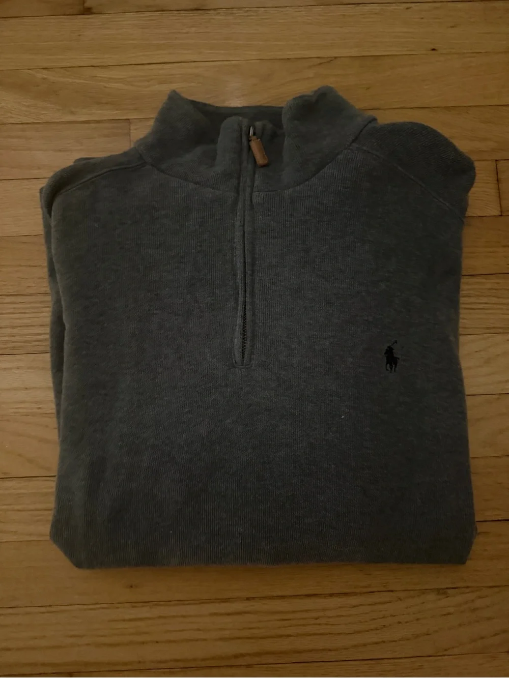 Ralph Lauren Men's Dark Gray Half-Zip Sweater - Picture 1 of 3
